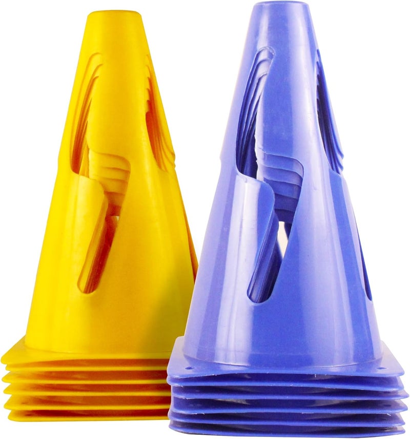 GSI Hurdle Training Cones | Multi Pack Sets | Dual Purpose Agility Cones with Holes | Ideal for Soccer, Kids, Dog, and Sports Training - Image 1